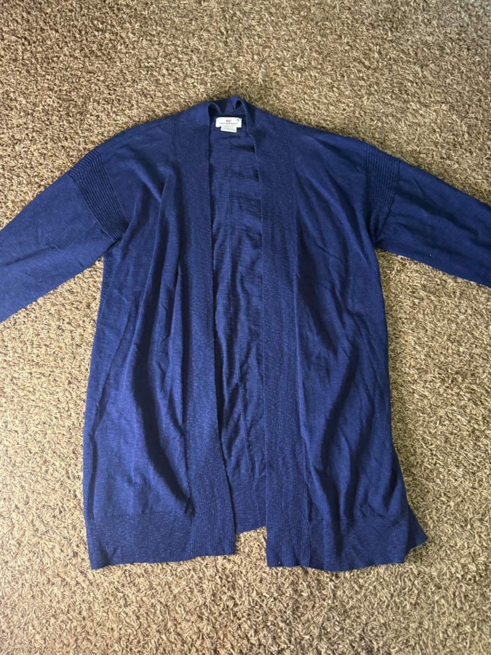 Vineyard Vines Navy Knit Open Cardigan